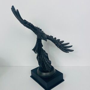 Unbranded Eagle Statue American Flag Wings Figurine Bronze Finish Patriotic USA